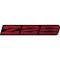 Camaro Rocker Panel Emblem, Z28, Red, 1991-1992