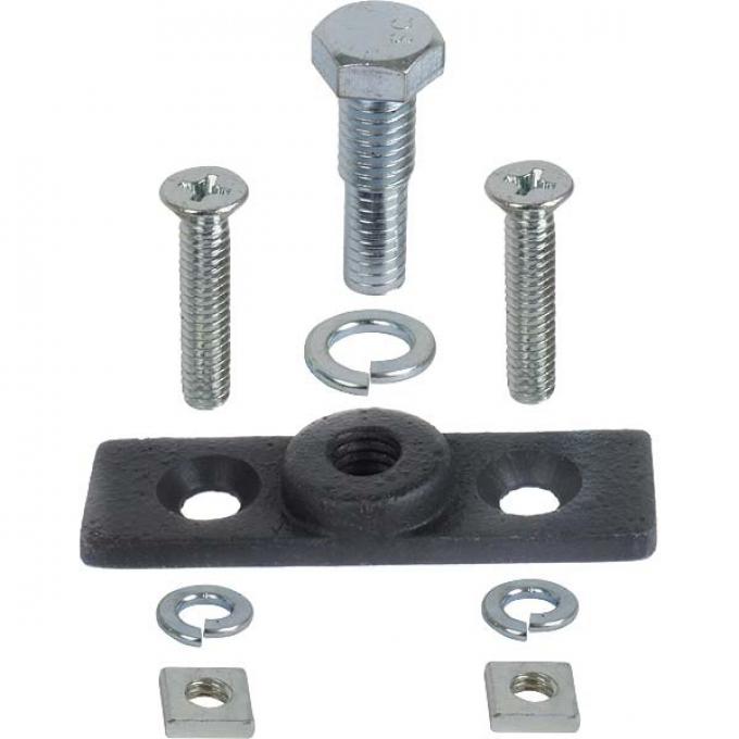 Model A Ford Trunk Lid Hinge & Mounting Set - 18 Pieces