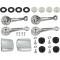 Window Crank Kit, Black/Clear, 2 Door, Fairlane, Torino, 1970-1972