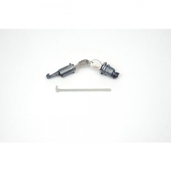 Firebird Glove Box & Trunk Lock Set, With Late Style Keys, 1968