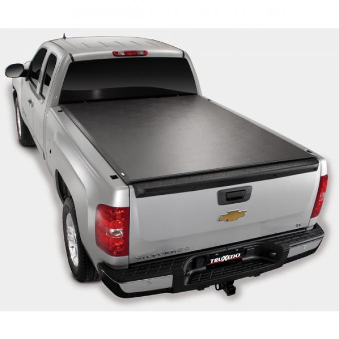 Truxedo Lo-Pro QT Tonneau Bed Cover, Chevy Or GMC Truck, 8'Bed Dually, With Bed Caps, Black, 2007-2013