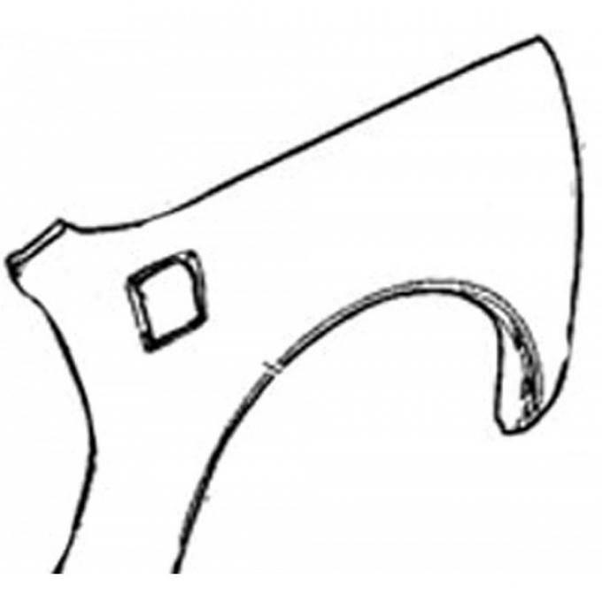 Corvette Quarter Panel, Convertible, Left, 2005-2013