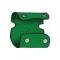 Model A Ford Water Pump Cover - Green Leather - With Snap Fasteners
