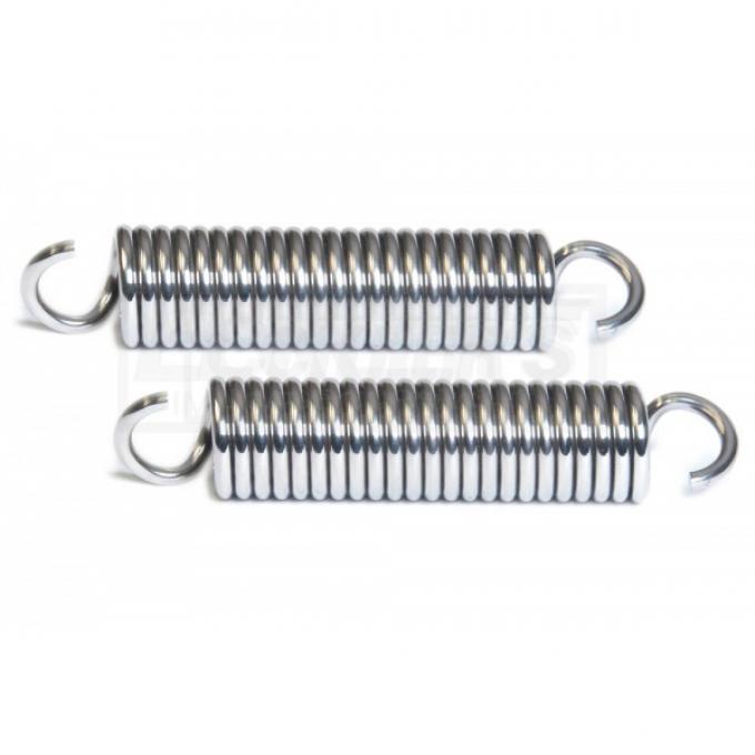 Full Size Chevy Hood Hinge Springs, Polished Stainless Steel, 1969