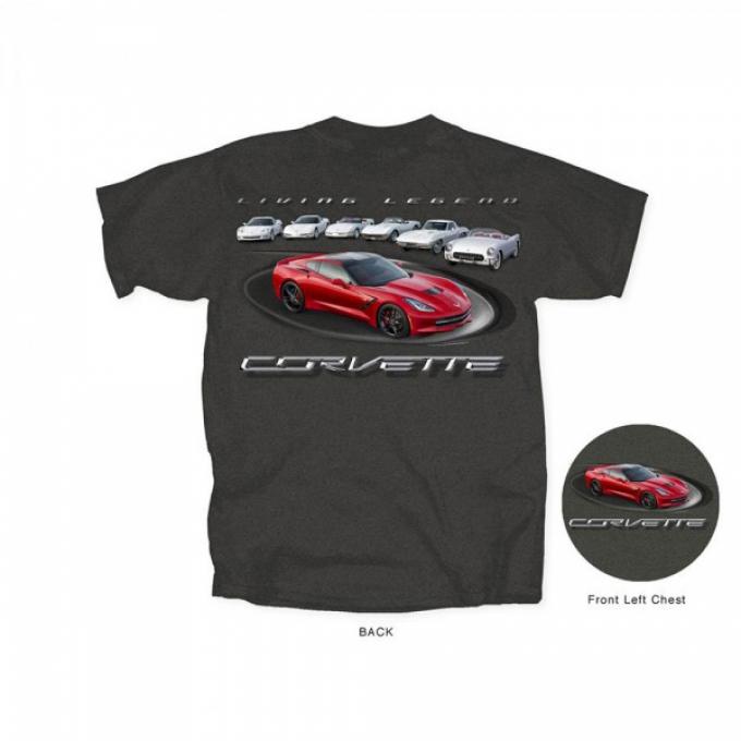Corvette Living Legends T-Shirt, Heather