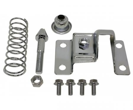 Chevelle Chrome Upper Hood Latch Cover Kit, 1967-1972