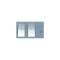Chevy Rear Bumper Back-Up Light Opening Cover Retainers, 1957