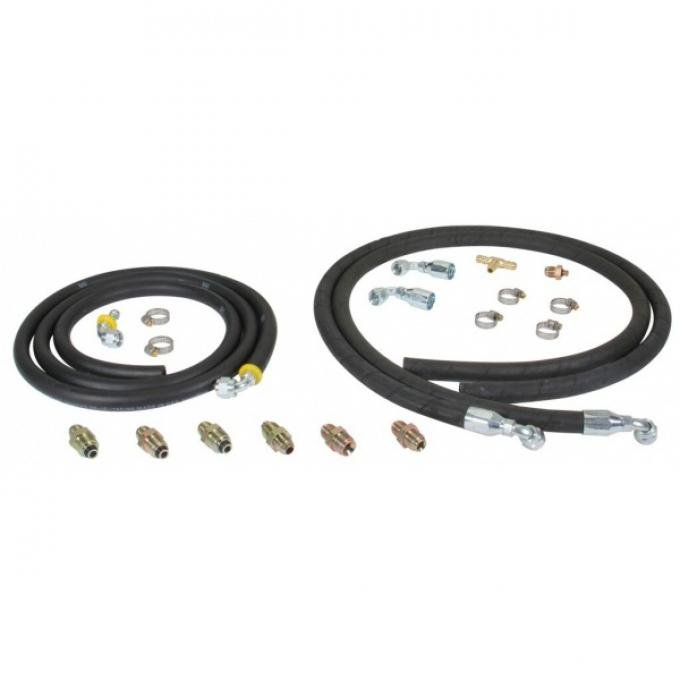 Camaro Hydra Stop&trade; Hydraulic Assist Hose Kit, Rubber 1967-1969