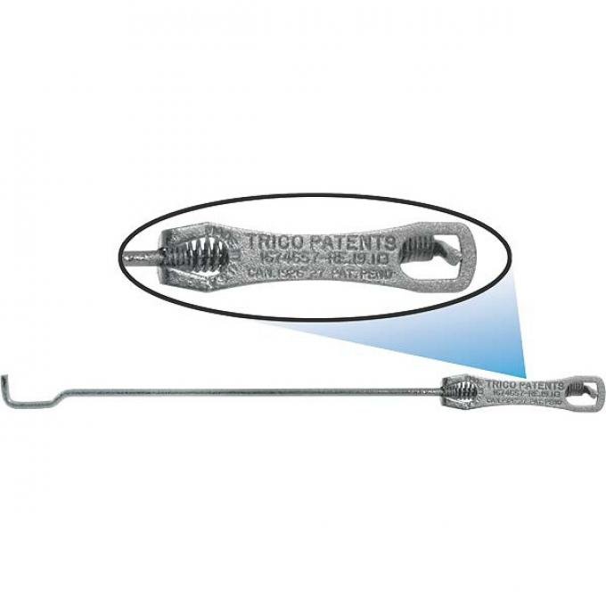 Model A Ford Vacuum Windshield Wiper Arm - Clip Type - Black - 6-3/4 - Original Style - Open Cars & Sedans & Coupes