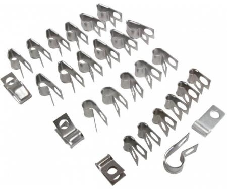 Corvette Brake & Fuel Line Clip Kit, 1970-1973