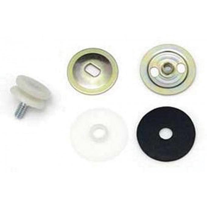 Firebird Quarter Window Roller Assembly, Lower, Middle, 1967-1969