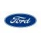 Ford Oval Decal - 17 Long - White Background - Self Adhesive