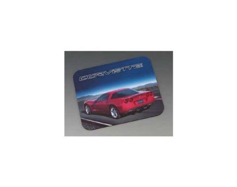 Corvette C6 Mouse Pad, With Red Coupe