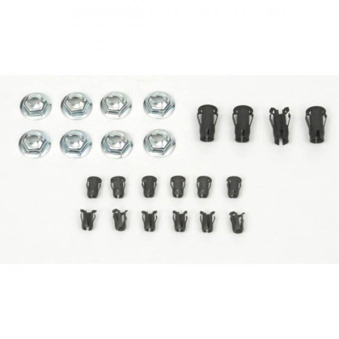 Camaro Emblem Fastener Set, Super Sport (SS) & Rally Sport (RS)/Super Sport (SS), 1968