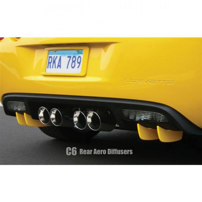 Corvette Rear Aero Diffusers, In Colors, 2005-2013