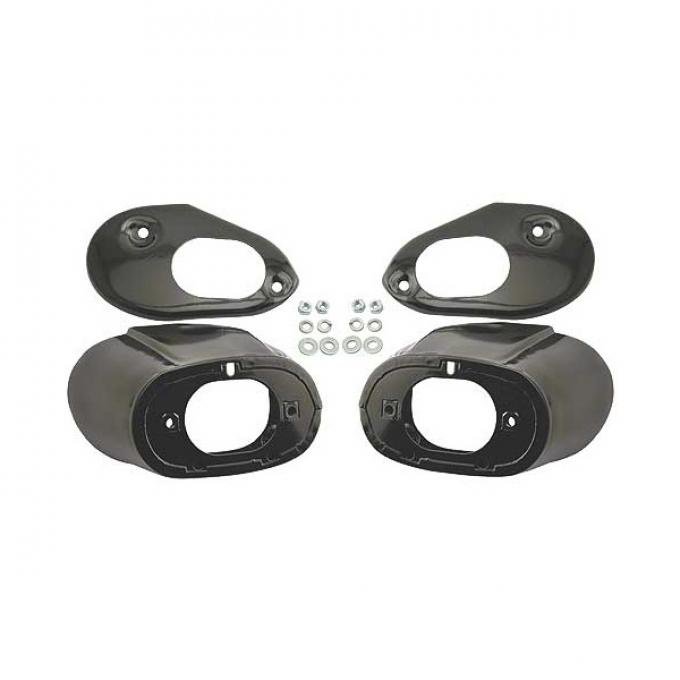 Tail Light Housings - Ford 1942-48 Passenger - Left & Right- Without Ornament Holes