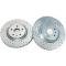 Camaro Rotor, Baer Sport, Slotted, Crossdrilled, Zinc Plated ,Rear, SS Model, 2010-2013