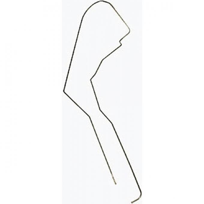 Corvette Fuel Tank Vapor Return Line, Stainless Steel, 1975-1977