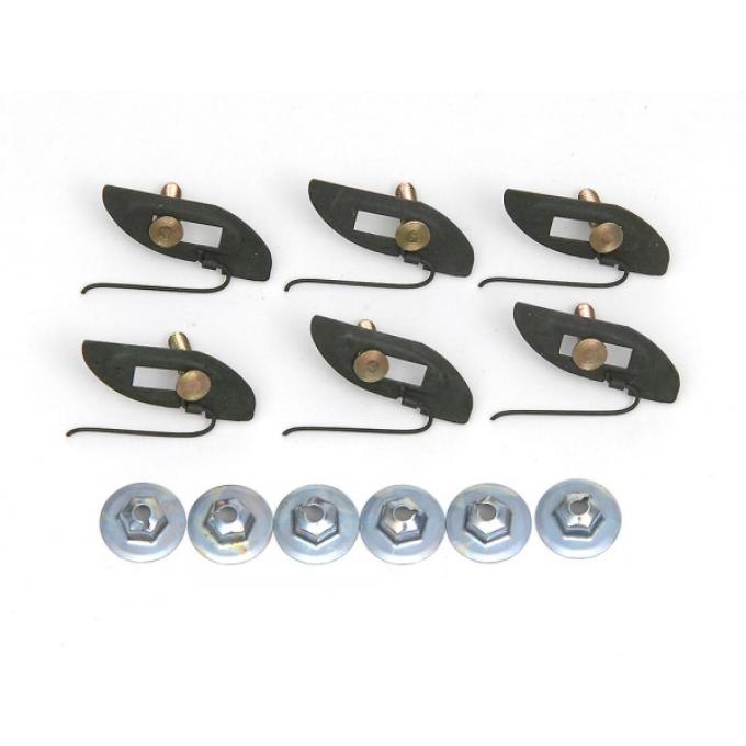 Redline Restomotive® 1958-1972 Full Size Chevy T-Bolt Clip & Nut Kit
