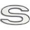 El Camino Tailgate Emblem, SS, USA, 1970-1972