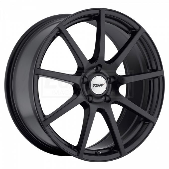 Corvette Wheel, Interlagos 19x9'', Matte Black, One Piece Wheel, 1984-2017