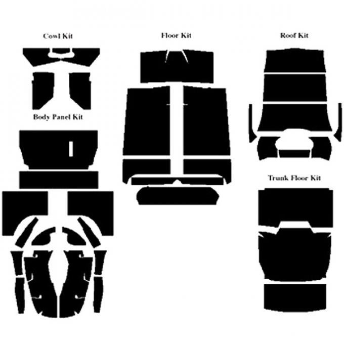 Acoustishield Insulation Kit - Ford Tudor Sedan