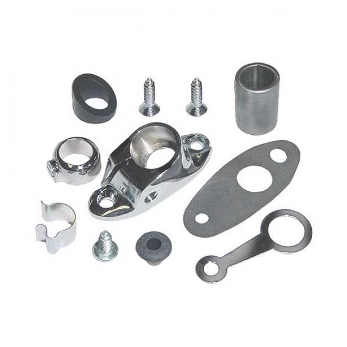 Spotlight Bracket - Chrome - Left - Ford Commercial & Cab Over Engine