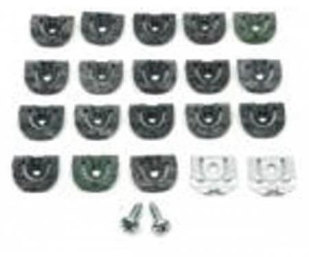 Redline Restomotive® 1966-1967 Chevrolet El Camino Rear Window Molding Clip Set