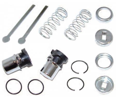 Early Chevy Outer Door Handle Push Buttons, For Rear Doors, 1949-1954
