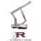 El Camino Hood Hinges,Billet Aluminum, Solid Frame, Natural, With Steel Hood, 1965-1967