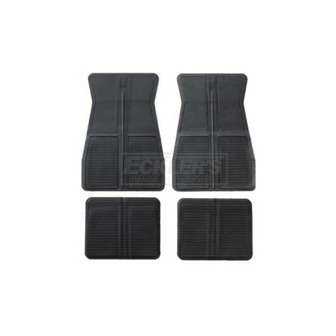 Original Style Rubber Floor Mats With GM Logo 1973-1981