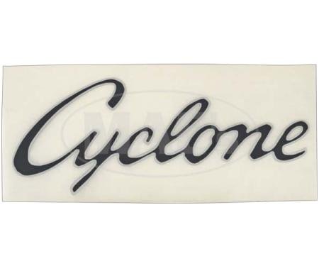 Cyclone Quarter Panel Decals - Black With Silver Border