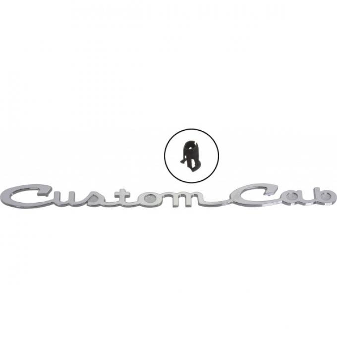 Ford Pickup Truck Door Emblem - Chrome - Custom Cab