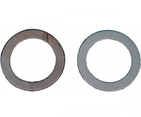 Camaro Steering Spindle To Brake Backing Plate Seals, Leather, 1967-1969