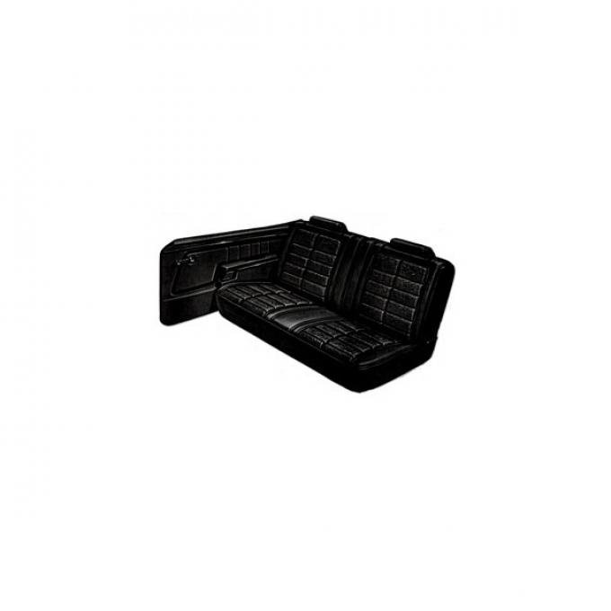 Gran Torino Sport, Front Split Bench & Rear Seat Cover Set,1973