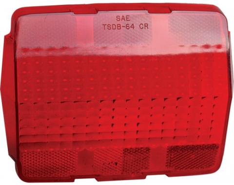 Daniel Carpenter Ford Mustang Tail Light Lens - Red - FoMoCo Logo As Original C5ZZ-13450