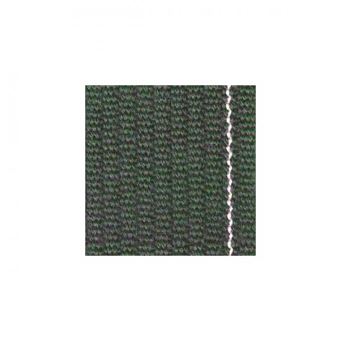 Upholstery Fabric - Green With White Stripe Wool Cord - 60"Wide - Material Available By The Yard