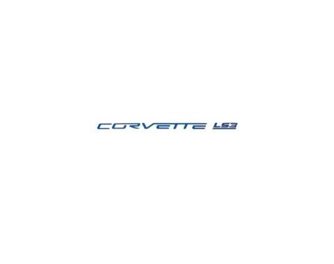 Corvette Fuel Rail Letter Set, LS3, Gloss Blue, 2008-2013