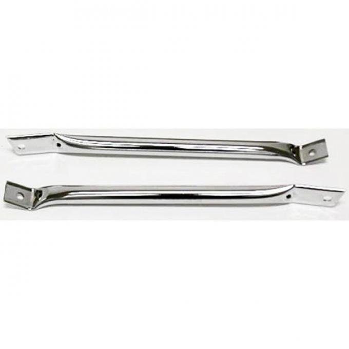 Camaro Fender To Radiator Support Bars, Chrome, 1967-1969