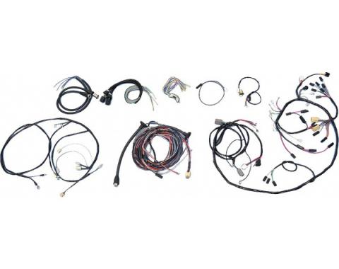 Chevy Wiring Harness Kit, V8, Manual Transmission, With Alternator, 210 2-Door Wagon, 1955