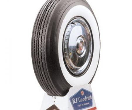 Tire, 670 X 15, 2-3/4 Whitewall, Tubeless, BF Goodrich, 1955-56