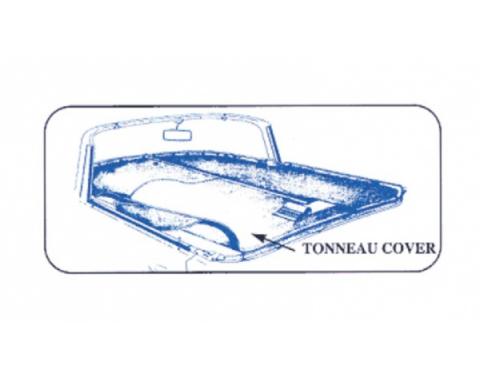 Ford Thunderbird Tonneau Cover, Dresden Blue, 1957