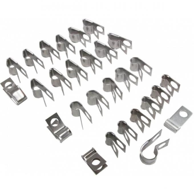 Corvette Brake & Fuel Line Clip Kit, 1970-1973