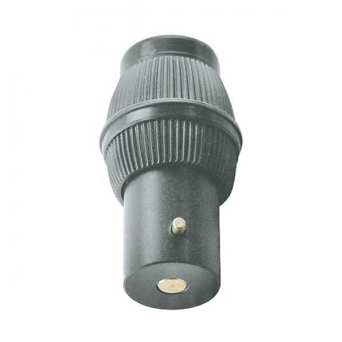 Model T Ford Electric Headlight Plug - With Thimble - Single Contact