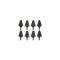 Chevy Cowl Grommet Set, 1955-1956