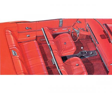 Full Size Chevy Seat Cover Set, Impala SS Convertible, 1965