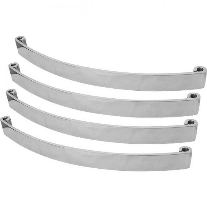 Model A Ford Rear Bumper Bar Set - Polished Stainless Steel- Slant Windshield Town Sedan Only