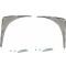 Ford Thunderbird Fender Skirt Stone Guards, Stainless Steel, With Brackets, 1955-57