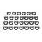 Chevelle Rear Window Molding Clip Set, Except Wagon, 1966-1967