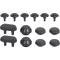 Hood Bumper Set - Rubber - 14 Pieces - Ford Pickup Truck